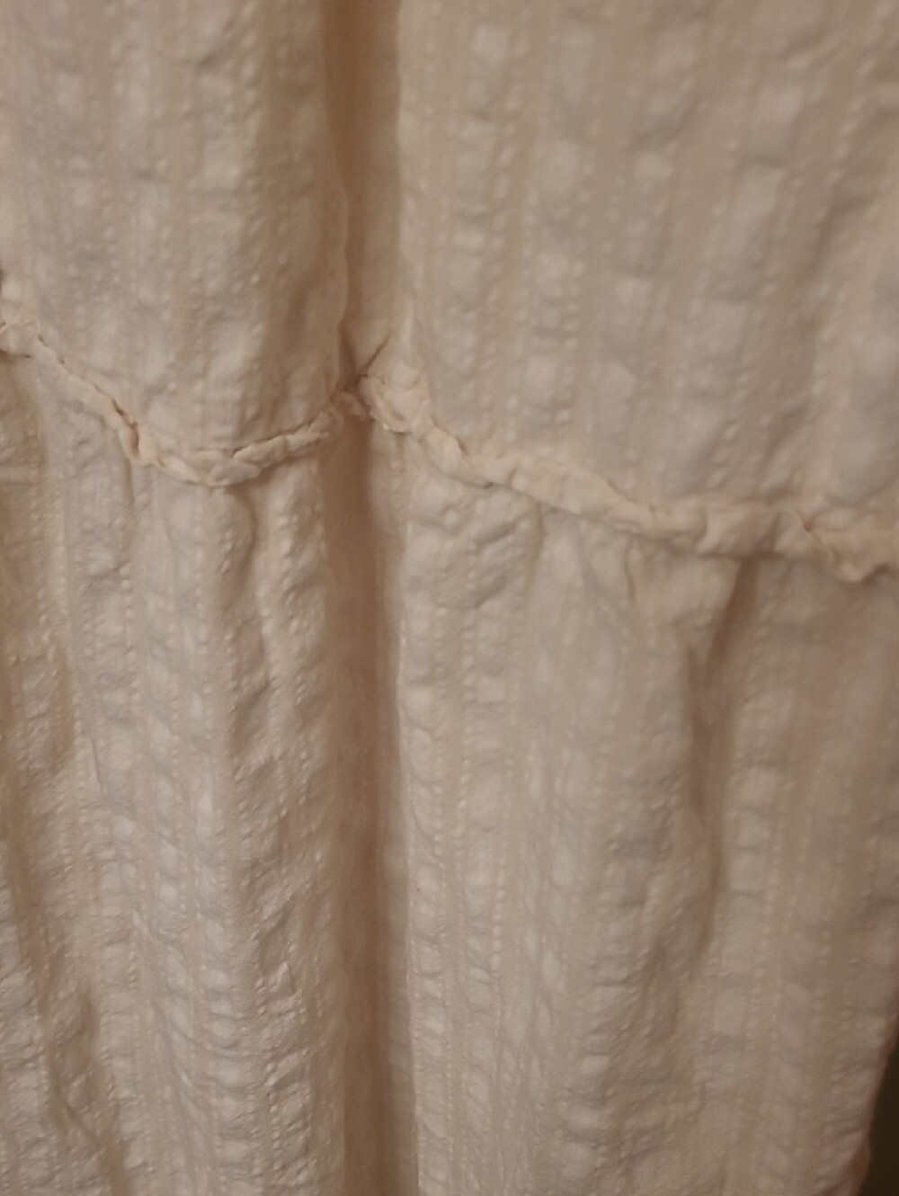 Sonoma Cream Sleeveless Tiered Maxi Dress with Drawstring - Picture 4 of 5
